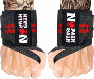 STEIGEN FITNESS "NO PAIN NO GAIN" Wrist Bands / Wrist Wraps For Gym, Wrist Supporter For Men Supporter