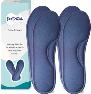 Foot Vital Memory Foam Shoe Insoles Comfortable Insoles Supports Heel & Arch (Pack of 2) Insole