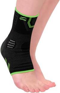 TYNOR Ankle Support Air Pro, Black & Green, Small, 1 Unit Ankle Support