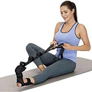 Fitness Scout Leg Stretcher for Plantar Fasciitis, Achilles Tendinitis, Foot Drop, Calf Ankle Support
