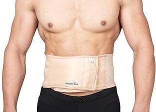 Wonder Care Umbilical Hernia Support Belt Belly Button Brace with Foam Pressure Pad Abdominal Belt