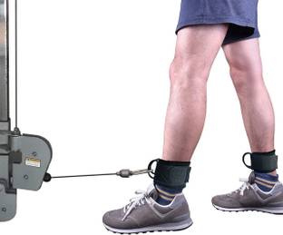 GymWar Ankle Straps- with D Rings- for Cable Machine, Kickbacks, Glute Workouts Ankle Support