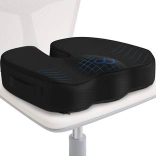 CURASIA Coccyx Seat Cushion for Office Chair Memory Foam Sciatica, Tailbone Pain Relief Back / Lumbar Support