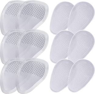 Frido High Heels Ball of Foot Cushions, Pack of 6 Pairs (3 Wide & 3 Compact) Heel Support