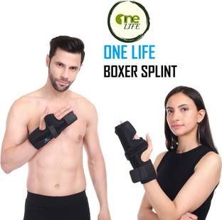 ONE LIFEN Boxer Finger Splint Support Brace Fits Both Hands For Men & Women Finger Support
