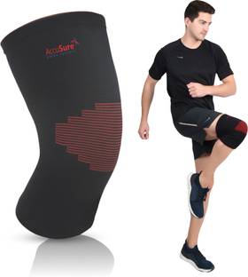 AccuSure Knee Cap Support Sleeve For Knee Cap Pain, Running, Gym, Sports For Men & Women Knee Support