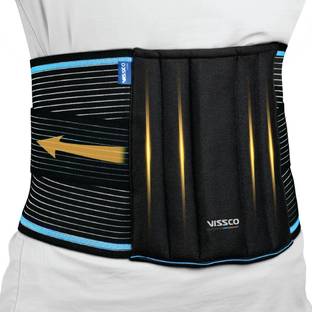 VISSCO Lumboset Belt Back Support with Double Strapping Design Relief Pain Back / Lumbar Support