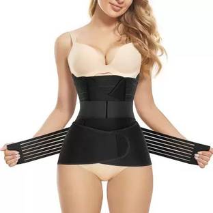 JUSTIFIT 3 in 1 Postpartum Support Recovery Belly Wrap & Abdomen Support Slimming Belt Abdominal Belt