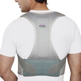 TYNOR Posture Corrector, Grey, Large, 1 Unit Posture Corrector