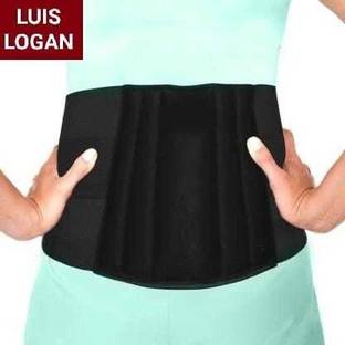 LUIS LOGAN Lumbar Support Waist belt for Back Pain Relief-Compression Belt (Black,XL) Back / Lumbar Support