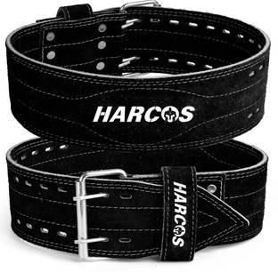 HARCOS Real Leather Power Lifting back Pain support & Squatting Fitness Weight no Tear Weight Lifting Belt