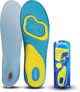 Silencio Silicone Gel Insoles Orthotic Arch Support Shoe Pad Running Insoles SIZE 8 to 12 Heel Support