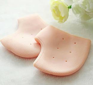 Piara Half Heel Socks Anti Crack Silicon Gel Heel And Foot Protector Moisturizing Socks for Foot Care,Pain Relief And Heel Cracks for Men And Women