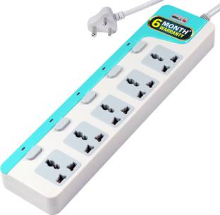 iBELL SG505X 5-Way 3 meter Spike Guard, Individual Switch, LED Indicator, Power 2500W, 5  Socket Extension Boards