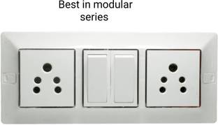 cromium 6 modular 2 shocket 2 switch 6.25 miter wire 2  Socket Extension Boards