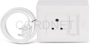 Cordnet Premium Modular Extension With 1 Socket and 1 Switch With Three Core Wire 1  Socket Extension Boards