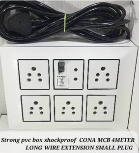 BAHUL Modular extenstion board with CONA MCB 6  Socket Extension Boards
