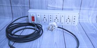 Exboma 4+4 white laite board 5  Socket Extension Boards