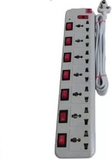 D-DEVOX SB NEW 07 ELECTRIC BOARD POWER STRIP MULTI PLUG 7 socket 3m wire 7  Socket Extension Boards