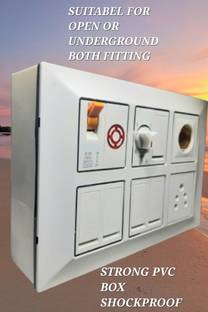 BAHUL BEAUTIFULL SHOCKPROOF WALL BOARD WITH CONECTION WIRE ONLY 1  Socket Extension Boards