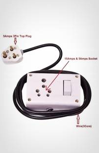 Havvls Switch Board for Heavy Appliances with 16 Socket,Lone Wire 1  Socket Extension Boards