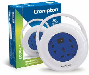 Crompton Powerbox Swirlo 6A Reel with cable 3  Socket Extension Boards