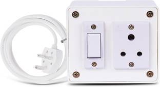 JELECTRICALS Classic Premium Heavy Duty Extension With 3 Core Wire & 6AMP Plug 1  Socket Extension Boards