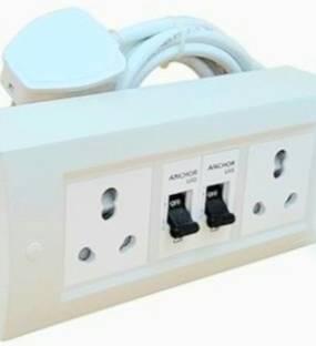 BAHUL Heay duty wire extension big plug cona /ANCHOR mcb 2  Socket Extension Boards