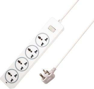 EMBox 10A Extension Board with Master Switch-Multi Plug Socket 4  Socket Extension Boards