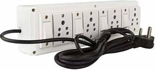 Electro Factory White Extension Board 8 Meter Wire With 4 Anchor Switch 4  Socket Extension Boards