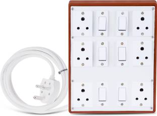 JELECTRICALS Heavy Duty Extension Board With 6A 3 PIN Plug (Style2_6M) 6  Socket Extension Boards