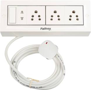 PALFREY Extension Board-One Switch + Four Socket|20 meter Wire (1800W) 4  Socket Extension Boards