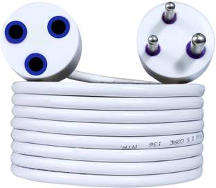 जियट्रैक Extension Cord 3 Meter Hevy Duty Long Wire Cord 3 Pin Extension Cord Socket 10A 1 सॉकेट सर्ज रक्षक