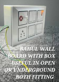 BAHUL WALL BOARD WITH BOX USEFUL IN OPEN OR UNDERGROUND BOTH FITTING 1  Socket Extension Boards