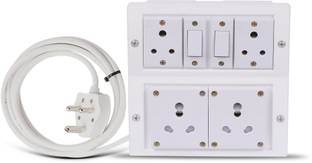 JELECTRICALS Classic Premium Heavy Duty Extension With 3 Core Wire & 16AMP Plug 4  Socket Extension Boards