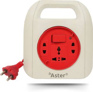 Aster 2-Pin Extension Board with 3 Sockets, LED Indicator, and 5M Power Cable 2  Socket Extension Boards