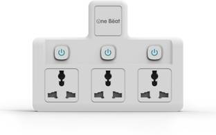 One Beat OB-203 Wall Individual Switches each outlet with LED indicator 3  Socket Extension Boards