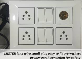 BAHUL Pvc shockproof extension with holder point 3  Socket Extension Boards