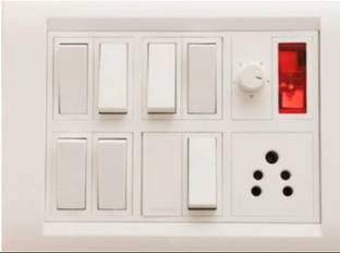 BAHUL Wall modular board with conection wire only covered by back 1  Socket Extension Boards