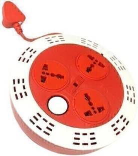 R3 GERMAN Flex box with LED & Master Switch (3x4) Multiplug Multiple Socket Board 4m 3  Socket Extension Boards