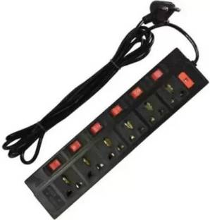 SOYEN SB EX6 SOCKET INDIA MADE IVOEX FUSE & 3 M WIRE 6  Socket Extension Boards