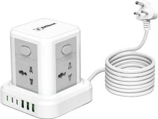 EMBox Extension Board with USB C and USB A Ports with Safety Shutter-2500W 4  Socket Extension Boards
