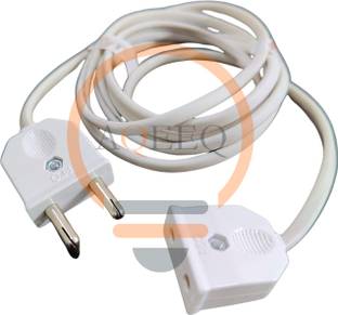 Aqeeq 2-Pin Flexible Male-Female Socket with Wire, Round Wire, Extension Cord 1  Socket Extension Boards