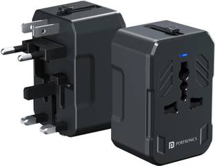 Portronics Juicemate 4 20W All In One Universal Travel Adaptor,Type C/USB Port 1  Socket Extension Boards