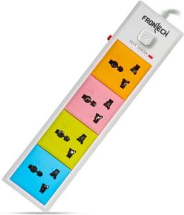 Frontech Universal Sockets | Safety Switch | Fuse Protection | Multi Plug 4  Socket Extension Boards