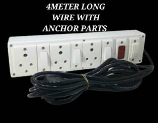 BAHUL SMALL PLUG EXTENSION WITH ANCHOR PARTS FITTED WITH FUSE AND INDICATOR LIGHT 3  Socket Extension Boards