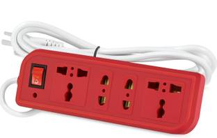 CNT Multi Plug Extension Board with 3 Universal Sockets & Power Switch –3 Meter Cord 4  Socket Extension Boards