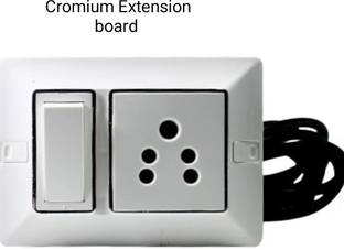 cromium 1 switch 1shocket 3 mitre wire 1  Socket Extension Boards