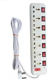 SOYEN NL7 Socket Extension 7 SWITCH With FUSE Led Indicator ABS FER 7  Socket Extension Boards