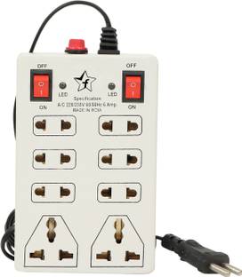 Flipkart SmartBuy 8 Socket Extension Board with Dual Switches and 2 Meters Cable 8  Socket Extension Boards